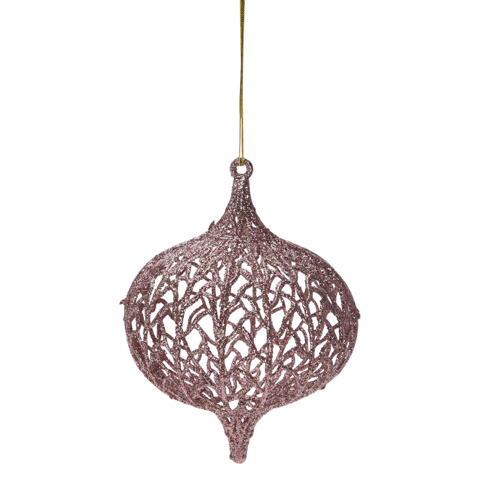 24 palline per albero di natale Ø 13 cm pendaglio decorato con Glitter