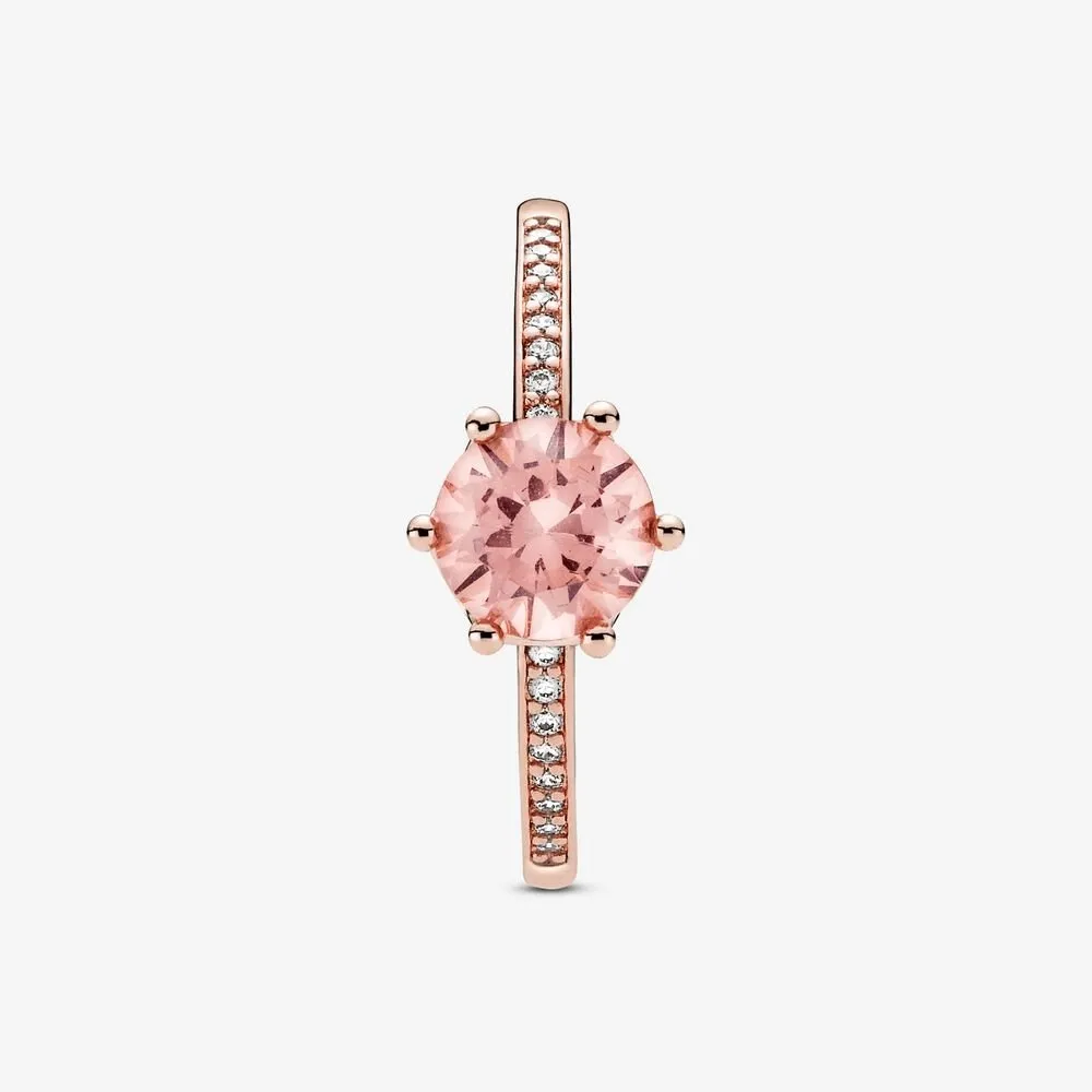Anello con solitario Corona rosa scintillante - 188289c01