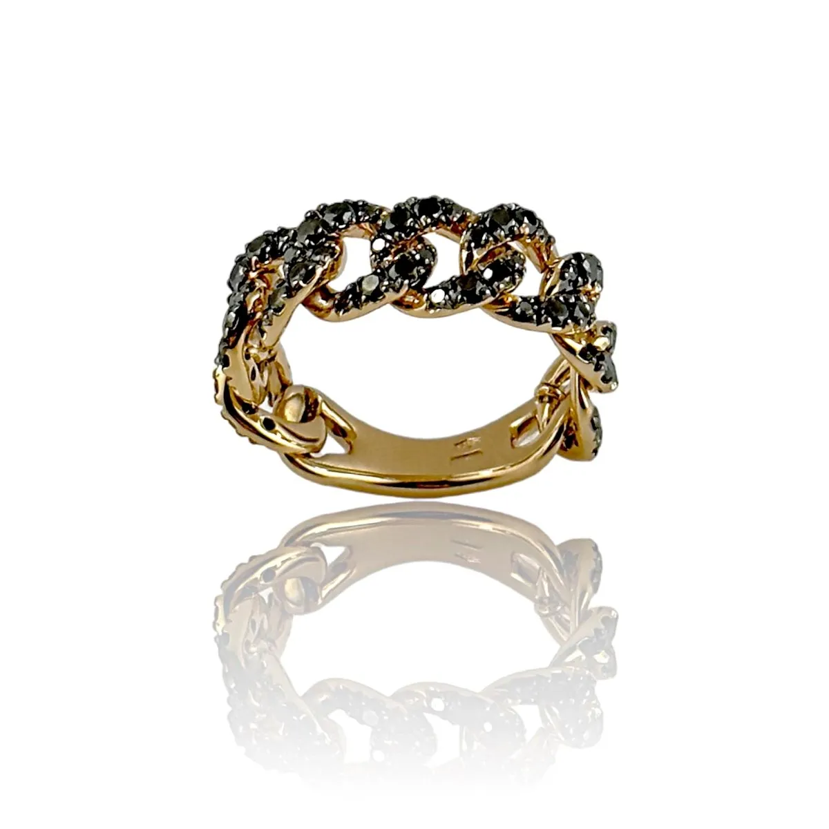 Anello groumette in oro e diamanti - Simmi Gioielli
