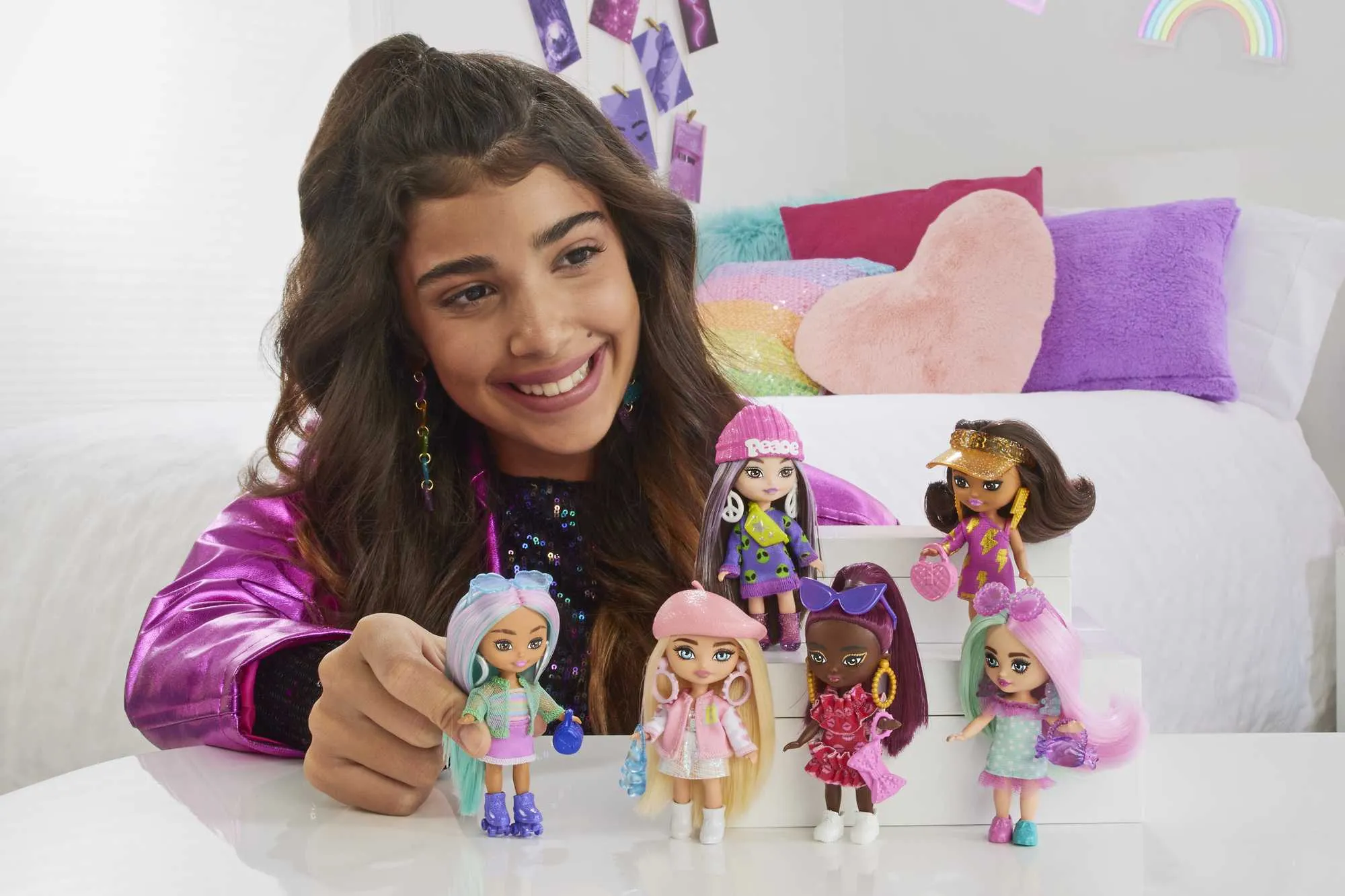 Barbie Extra Mini Minis Muñeca Cabello Azul