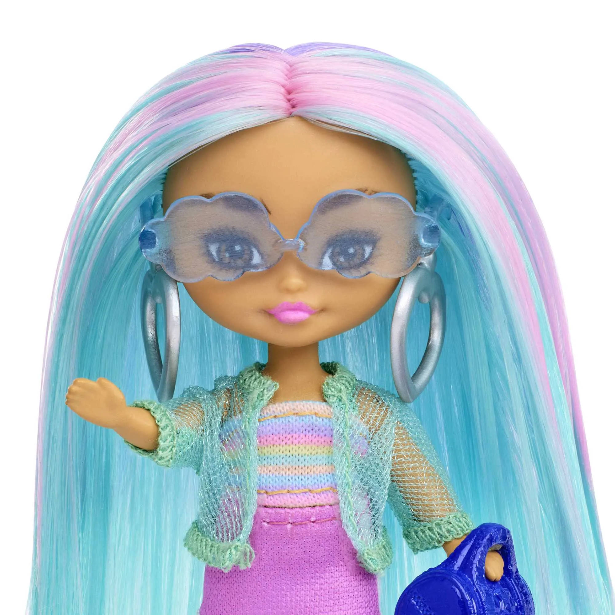 Barbie Extra Mini Minis Muñeca Cabello Azul