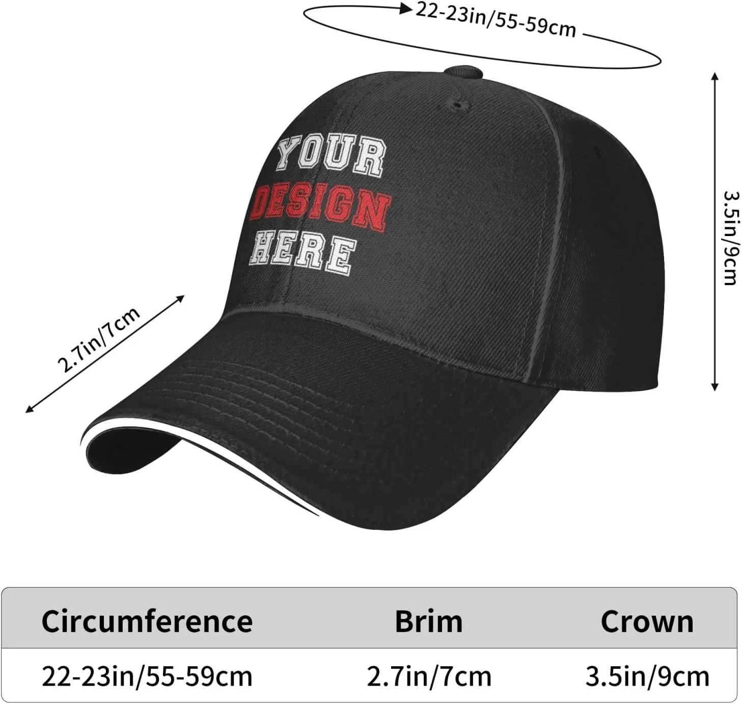 Bulk Custom Baseball Cap Design Your Own Hats Custom Hats Logo Personalized Baseball Cap Customizable Trucker Hats