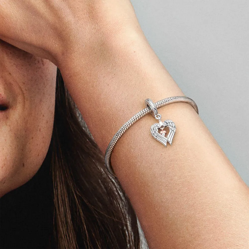 Charm pendente Cuore e ali d’angelo Pandora Club 2021 - 789296C01