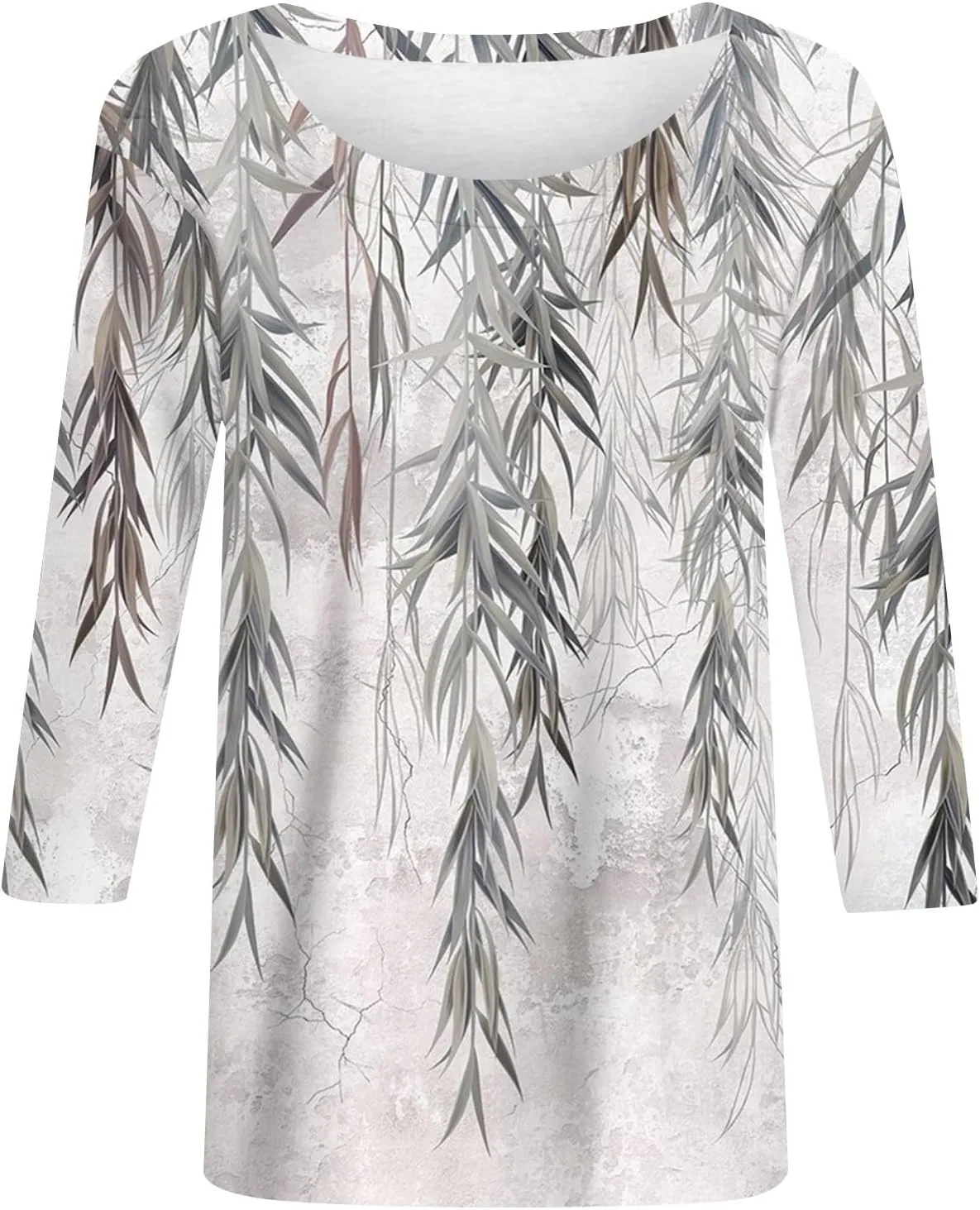 ChicCrate Womens Tops 3/4 Sleeve T-Shirts Crew Neck Loose Casual Tunic Blouses Fashion 2025 Shirts Graphic Tees