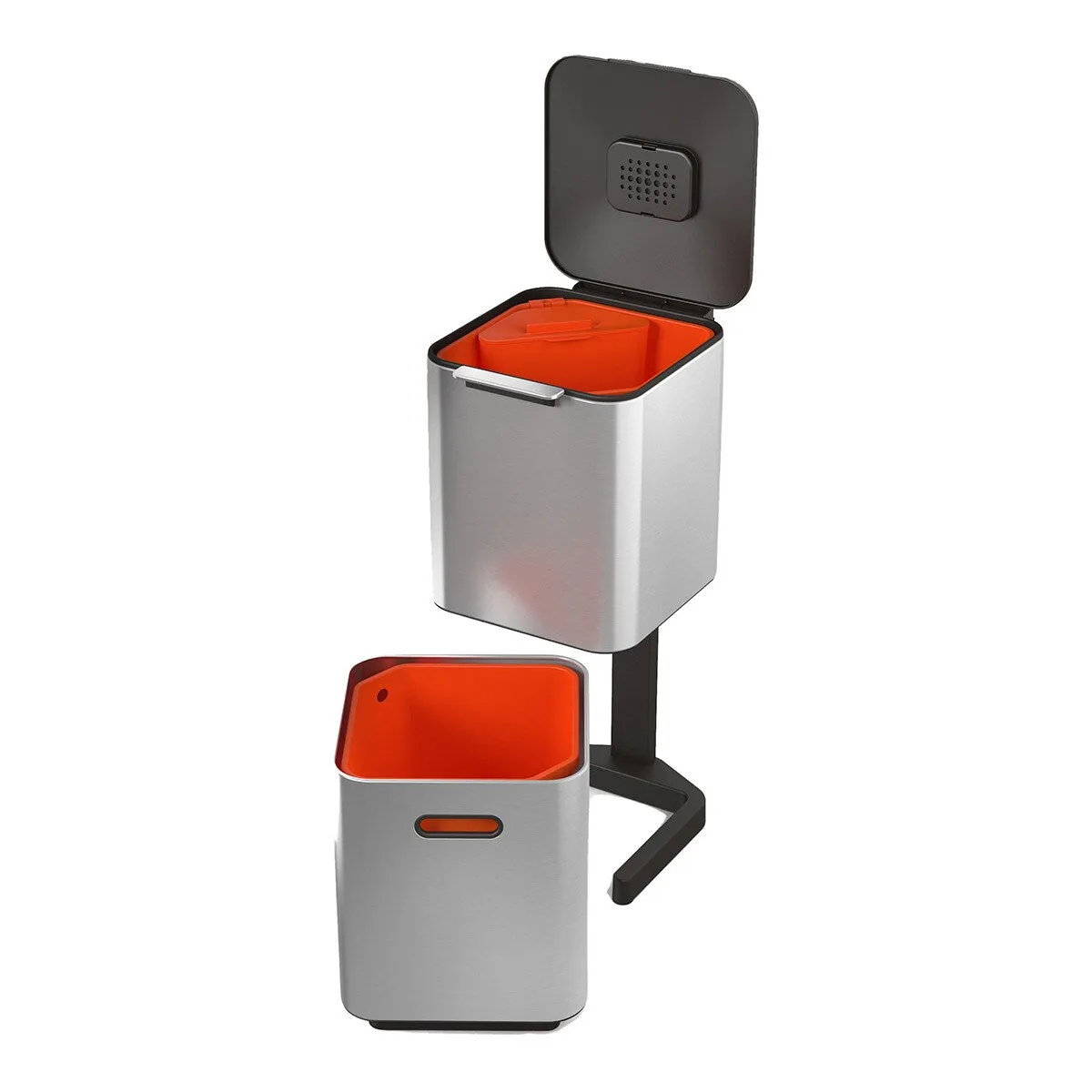 Cubo de basura Totem, 40L compact grafito, de Joseph & Joseph.