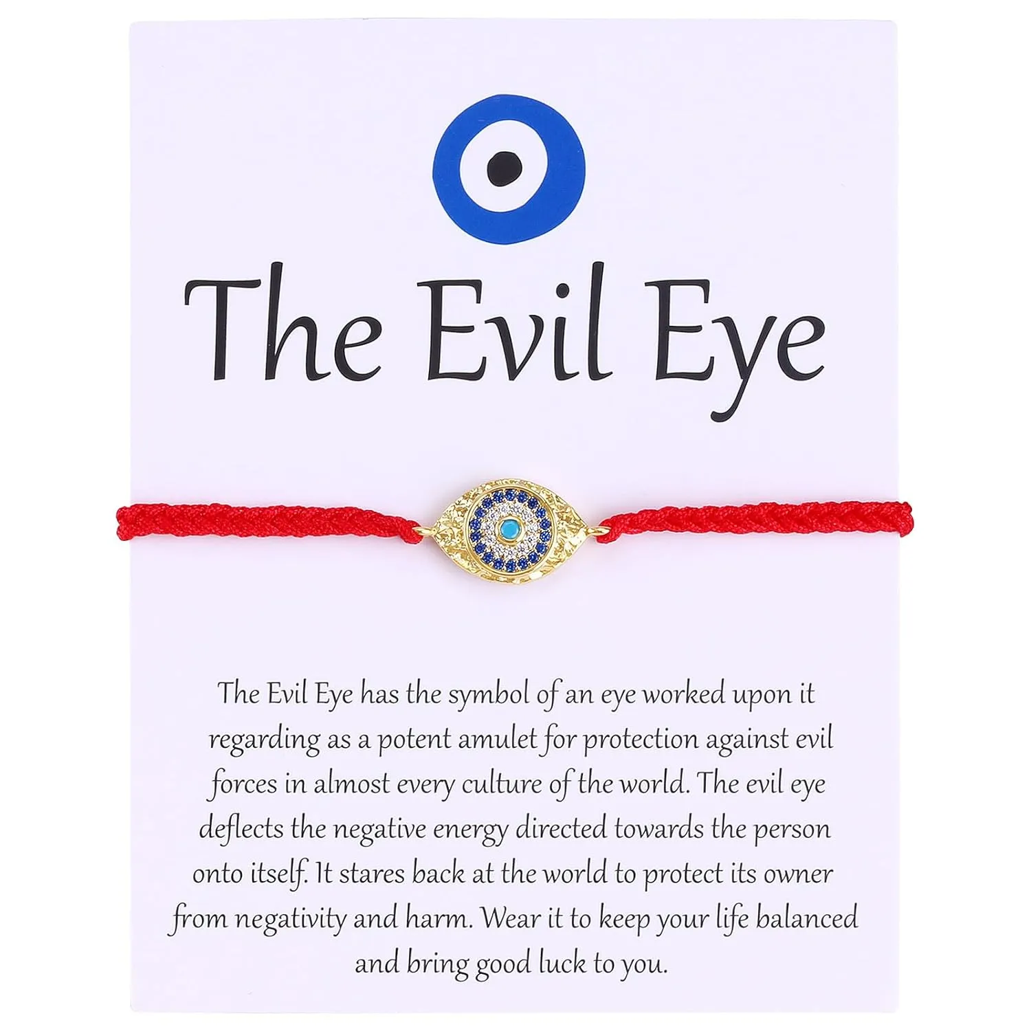 Handmade Gold Evil Eye Bracelets,Adjustable ojo Bracelet Protection Pink Red Evil Eye Jewelry Bracelet Hamsa Hand Amulet for Women (Evil eye red rope)