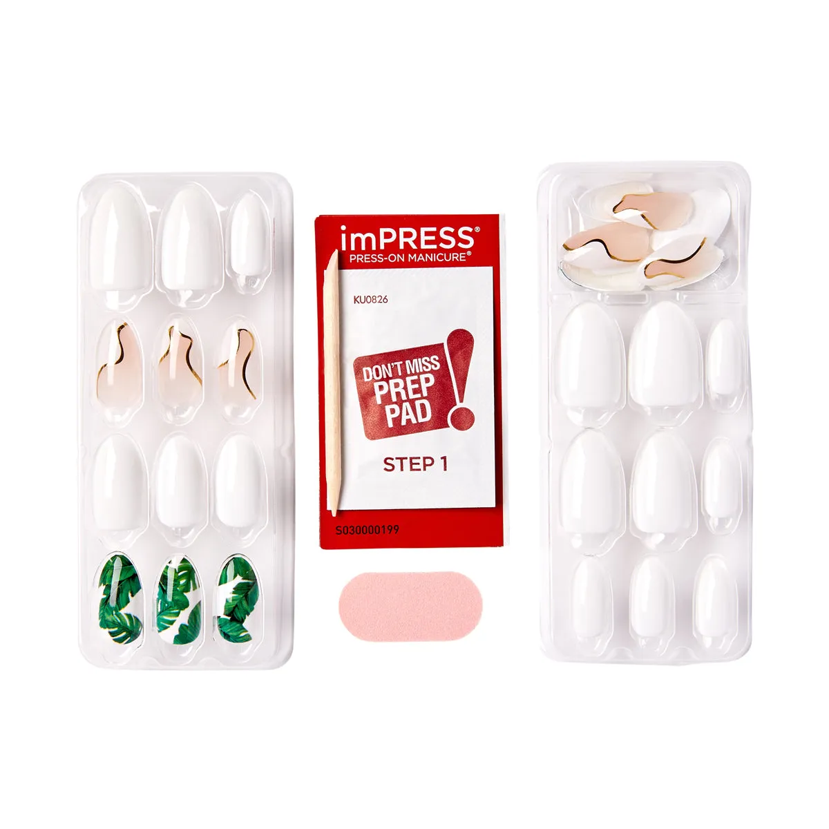 IMPRESS NAILS UÑAS POSTIZAS TROPICAL VACAY - OUTLET KISS