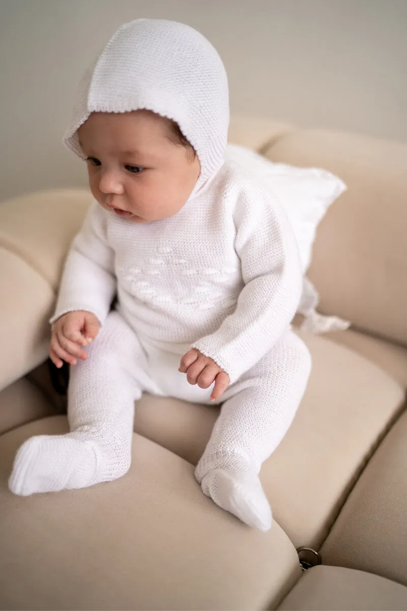 Little Star Three Piece Knitted Outfit for Newborns – 100% Organic Cotton (Available in 4 Colors)