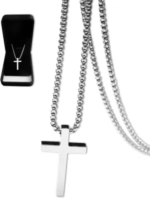 Pardon Cross Milagrosa Medalla Pendant Necklace for Women Men Christian Easter Gifts, Cruz Del Perdon Catolica with St Benedict and Milagrosa Medal, Cruz De Caravaca,Regalo Religioso Cat??lico De Para Hombres Y Mujeres