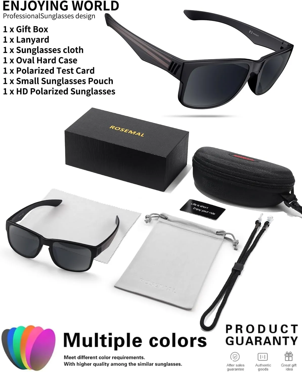 Polarized Sunglasses for Women Men Sports Sunglasses Driving Cycling Running Fishing Hiking Golf UV400 TR90