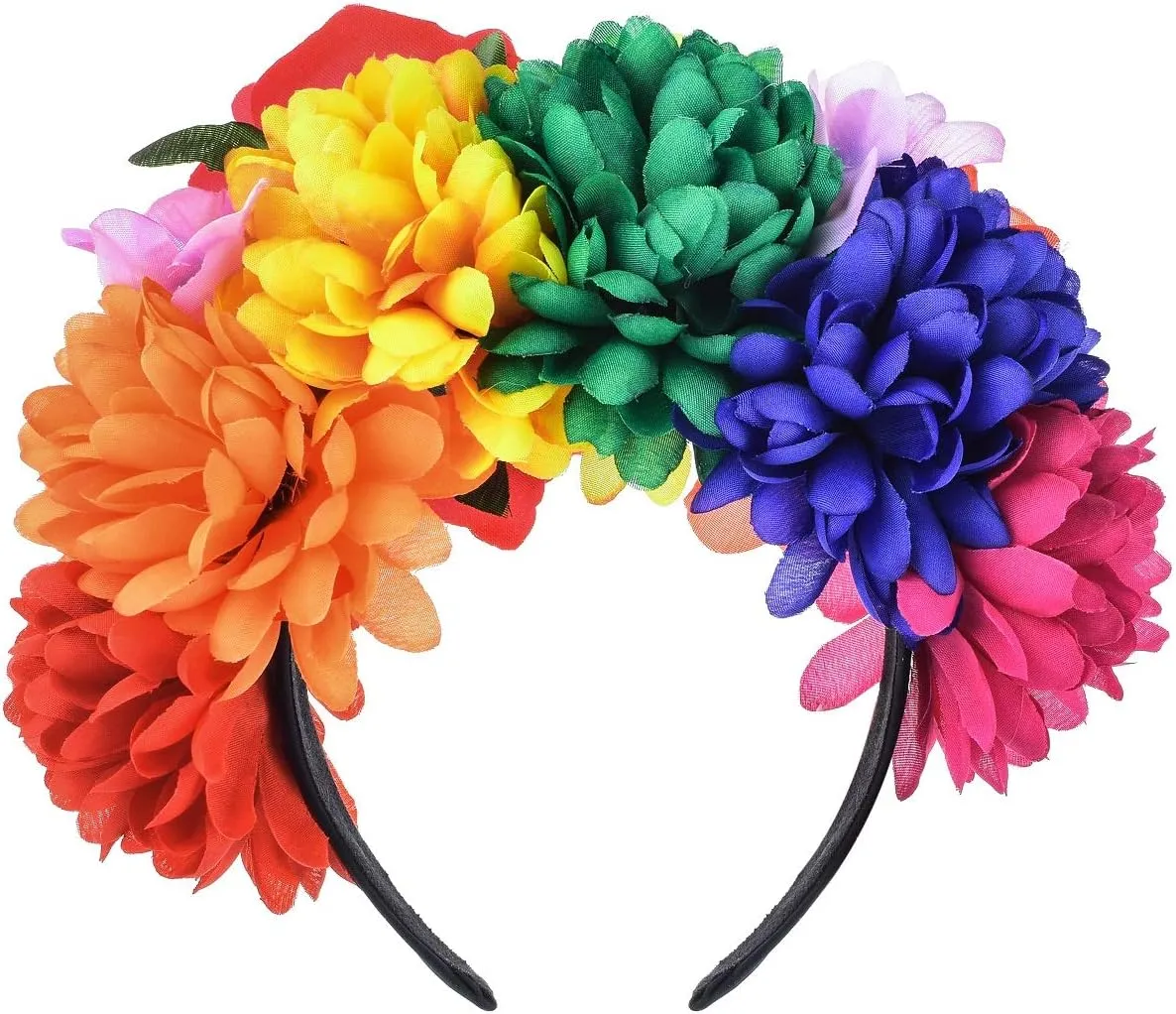 Rose Flower Crown Headband HalloweenCinco De Mayo Party Costume Headpiece NC26