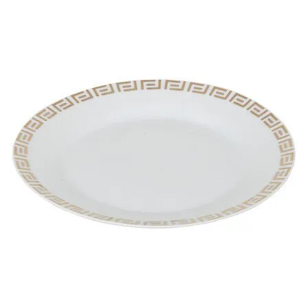Servizio di piatti 18pz bianco Vers con dettagli oro | Rohome