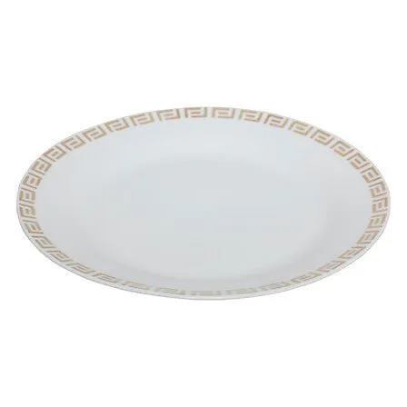 Servizio di piatti 18pz bianco Vers con dettagli oro | Rohome