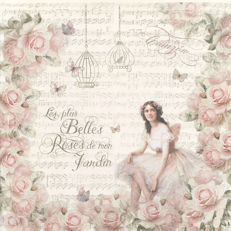 Set Papeles Scrapbooking Vintage 20x20cm Dayka