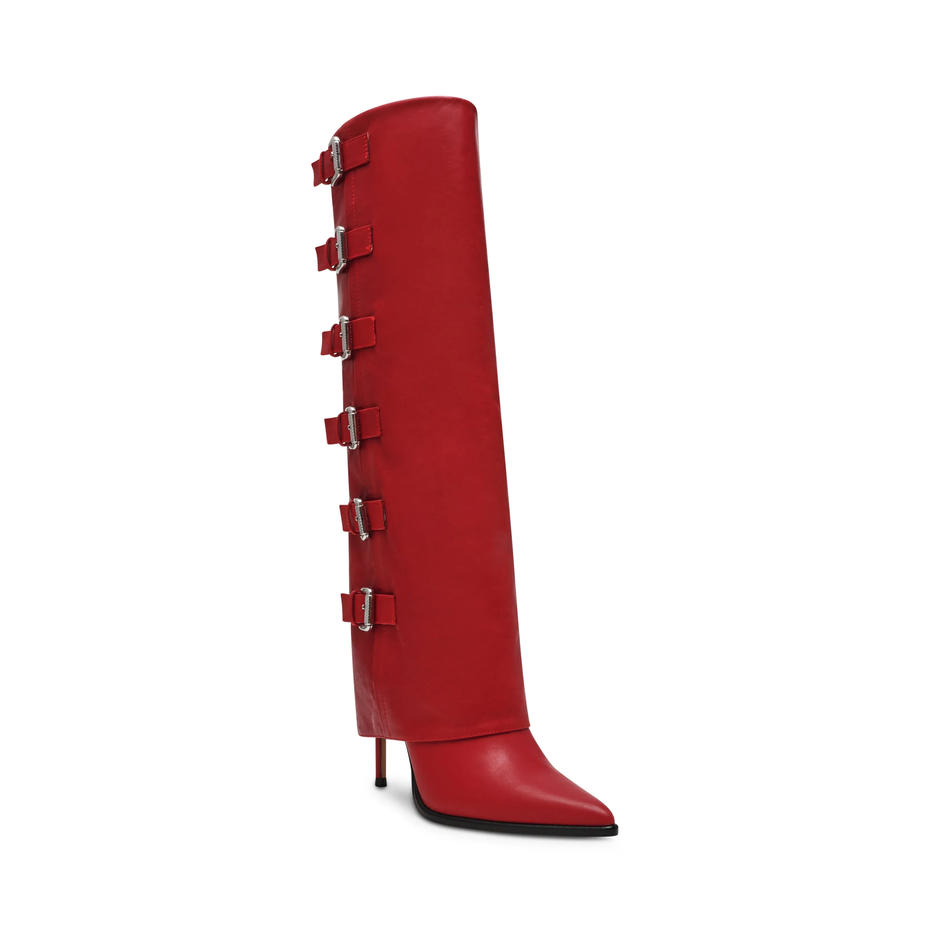 SHOUT-OUT RED LEATHER