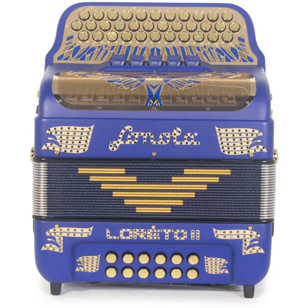 Sonola Loreto II Ultra Compacto Acordeón 5 Registros FA Azul Oscuro Mate