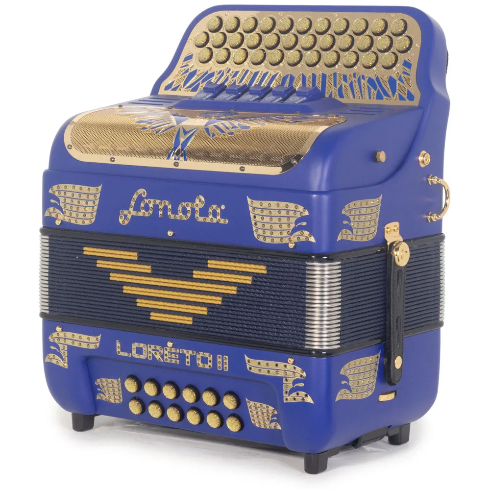 Sonola Loreto II Ultra Compacto Acordeón 5 Registros FA Azul Oscuro Mate
