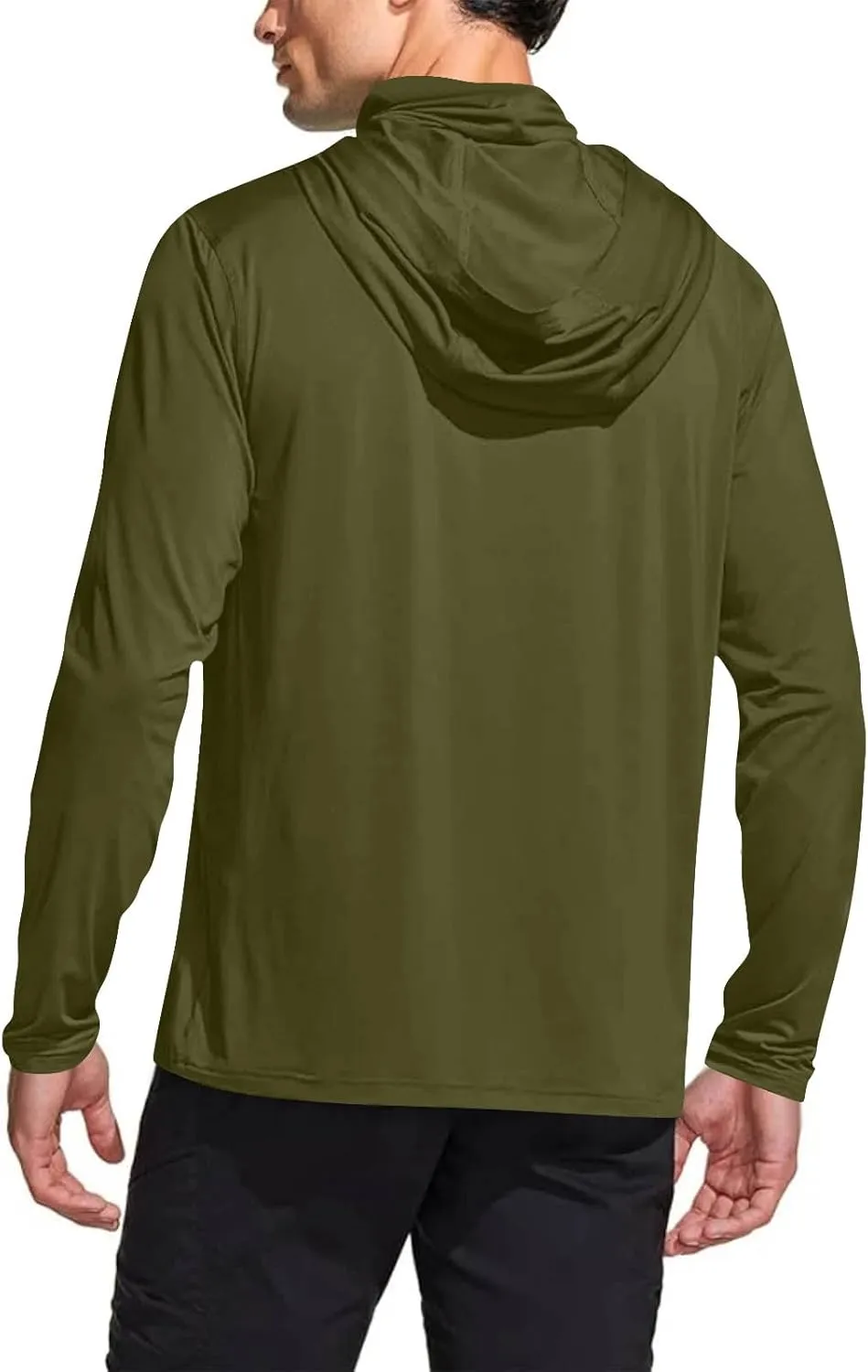 Sun Protection Shirts for Men with Mask UPF 50  Fishing Blouses Lightweight Long Sleeve UV Rash Guard Cooling Hoodies
