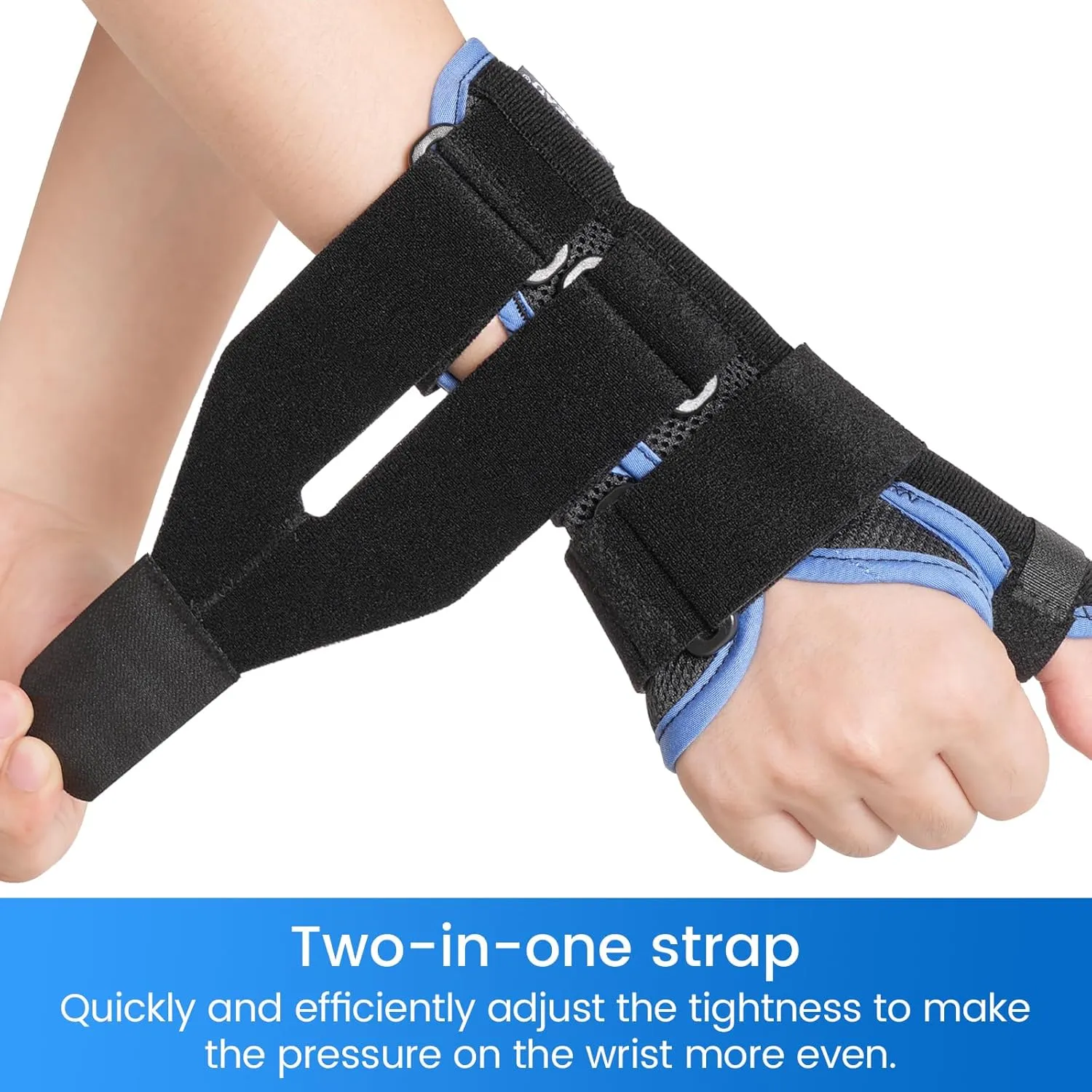 Velpeau Carpal Tunnel Wrist Brace with Thumb Support for Right and Left Hands, Thumb Spica Splint for De Quervain's Tenosynovitis, Sprain, Injuries, Tendonitis, Arthritis, Wrist Pain (Right Hand, M)
